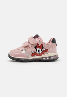 Низкие кроссовки Disney Classic Minnie Mouse Todo Girl Light Up Geox, цвет old rose