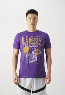 Футболка с принтом Nba Los Angeles Lakers Tee New Era, фиолетовый