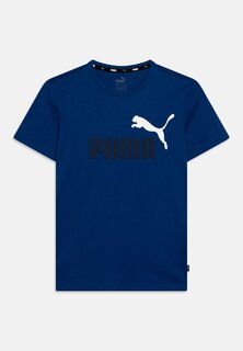 Футболка с принтом Logo Tee Unisex Puma, цвет dark blue