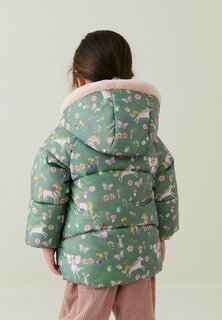 Зимнее пальто Shower Resistant Padded Coat Next, цвет khaki green printed