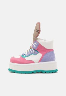 Ботильоны на шнуровке Pusheen Cuddles Pastel Platform Boots Koi Footwear, мультиколор