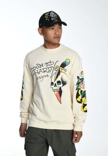 Толстовка Skull-Dagz Crew Neck Ed Hardy, бежевый Ed Hardy