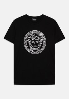 Футболка с принтом Medusa Grca Print Unisex Versace, цвет nero/bianco