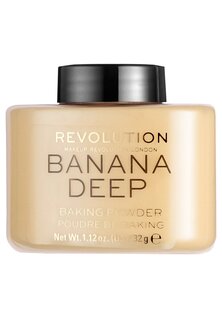 Закрепляющие спреи и присыпки Loose Baking Powder Makeup Revolution, цвет banana (deep)