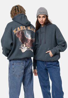 Толстовка Small Signature Washed Eagle Hoodie Unisex Karl Kani, цвет bleach black