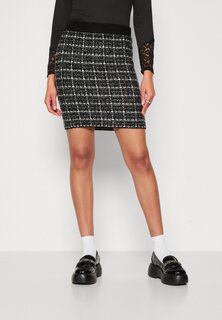 Мини-юбка Viaudrey Check Skirt VILA, цвет black/white