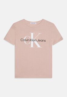 Футболка с принтом Monogram Unisex Calvin Klein Jeans, цвет sepia rose