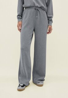 Брюки спортивные Palazzo Stradivarius, цвет grey