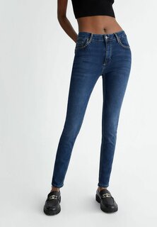 Джинсы узкого кроя High-Rise LIU JO, цвет blue denim