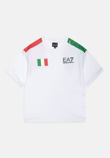 футболка с принтом Olympics Italy Unisex EA7 Emporio Armani, белый