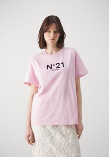 Футболка с принтом N°21, розовая N21