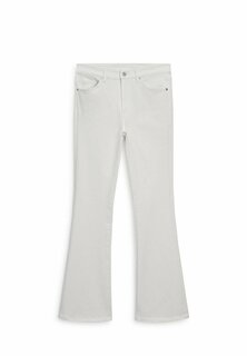 Джинсы-клеш High-Waist Massimo Dutti, бежевый