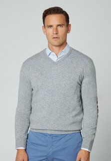 Свитер Mix V Hackett London, цвет ash grey