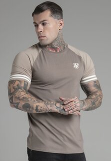 Футболка с принтом Raglan SIKSILK, бежевый