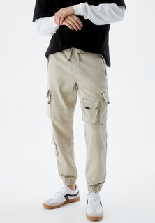 Спортивные брюки With Multiple Pockets PULL&amp;BEAR, цвет stone