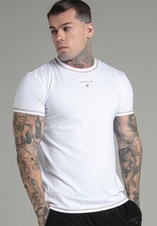 Футболка с принтом SIKSILK, белая