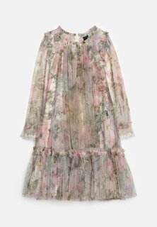 Элегантное платье Rose Powder Long Sleeve Kids Dress Needle &amp; Thread, цвет moonshine