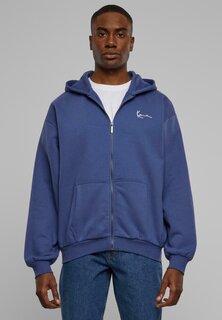 Толстовка на молнии Km-Zh011-092-12 Kk Chest Signature Essential Hoodie Karl Kani, цвет dark blue