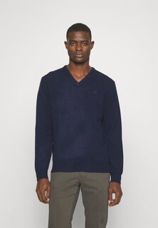 Свитер V-образный вырез Hackett London, цвет navy