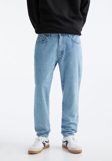 Джинсы-сигареты Basic Standard Fit PULL&amp;BEAR, цвет stone blue denim