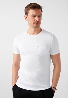 Базовая футболка Crew Neck Pocket Buratti, белый