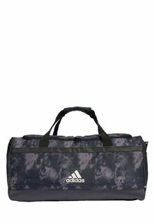 Дорожная сумка Linear Graphic Duffel Medium Adidas, цвет black charcoal white