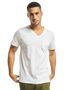 Базовая футболка V-образный вырез DEF, белый