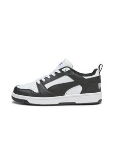 Низкие кроссовки Rebound V6 Jr Unisex Puma, цвет white black