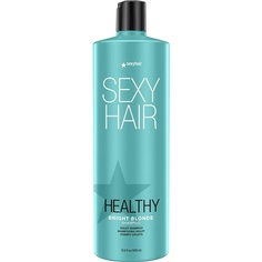 Шампунь SexyHair Healthy Bright Blonde Violet, 940 мл, помогает бороться с медью, без сульфатов, для всех типов волос Sexy Hair