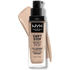 Nyx Can&apos;t Stop Won&apos;t Stop Тональный крем с полным покрытием Alabaster 02 30 мл Nyx Professional Makeup
