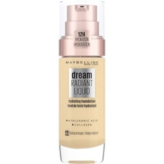 Жидкая увлажняющая тональная основа Maybelline Dream Satin с гиалуроновой кислотой и коллагеном 44 натуральный бежевый Maybelline New York