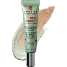 Erborian CC Red Correct с центеллой азиатской Цветокоррекция и корректор покраснений крем для лица 15мл