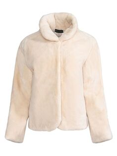Двусторонняя короткая куртка Made For Generations Wolfie Furs, цвет Cream