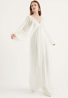 Длинное платье Long Chiffon Dress Titus, белый