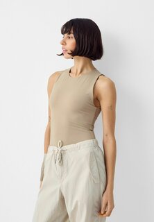 Топ Sleeveless Bershka, цвет camel