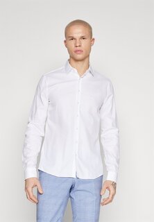 Элегантная рубашка Tonal Structure Slim Shirt Calvin Klein, цвет bright white