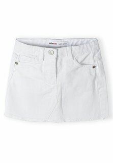 Джинсовая юбка Adjustable Waist With Frayed Hem MINOTI, цвет white denim