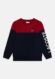 Толстовка Mini Me Color Block Unisex Lacoste, цвет orange/navy blue