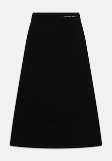 Юбка длинная Minimalistic Skirt Calvin Klein Jeans, черный