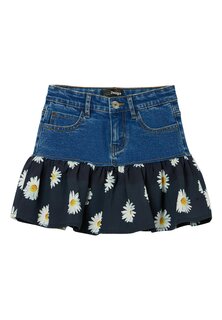 Юбка мини Daisy Ruffle Desigual, синий