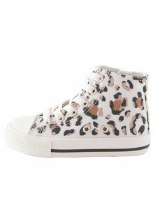 Высокие кроссовки High Top Trainers Fit (For) Next, цвет white tan brown animal print