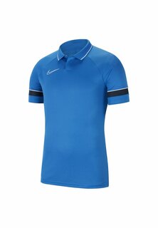 Рубашка-поло Academy Nike, цвет royal blue white obsidian white