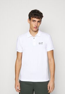 Рубашка-поло EA7 Emporio Armani, белая