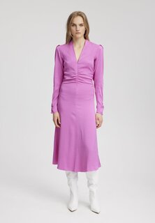Летнее платье Brina Midi V-Neck Gestuz, цвет super pink