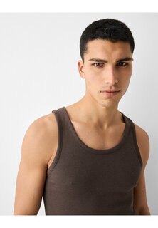 Топ Tank Bershka, коричневый