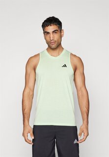 Топ Train Essentials Feelready Adidas, цвет semi green spark/black