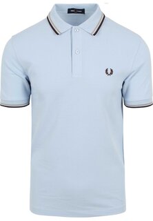 Рубашка-поло Fred Perry, светло-голубая синяя