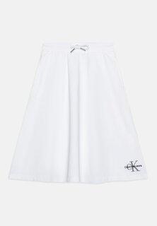 Юбка-колокольчик Monogram Logo Midi Skirt Calvin Klein Jeans, цвет bright white