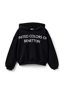 Толстовка With Maxi Logo United Colors of Benetton, черный