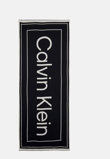 Шарф Logo Scarf Calvin Klein, цвет black/white